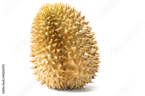 King of fruits, durian on white 