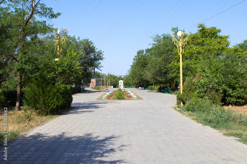 Central Park of Elista. Kalmykia. Russia