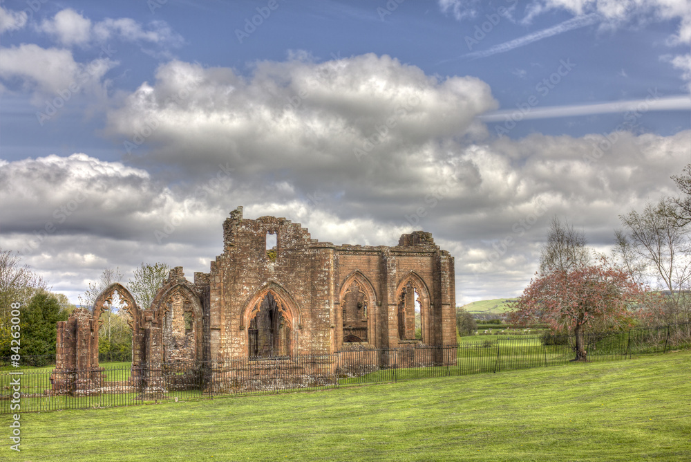 Lincluden Collegiate Church - South View Distant HDR