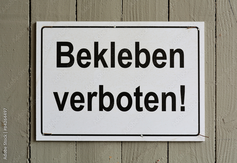 Schild mit der Aufschrift Schild mit der Aufschrift