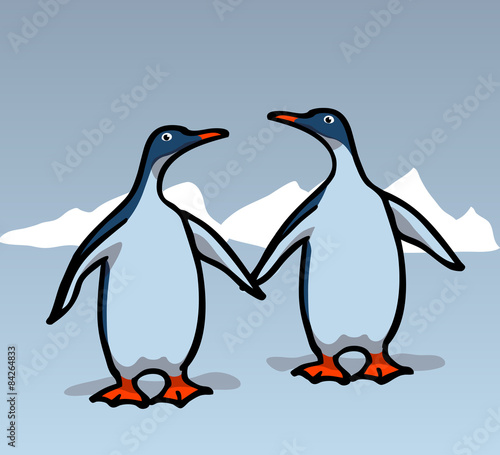 Two penguins