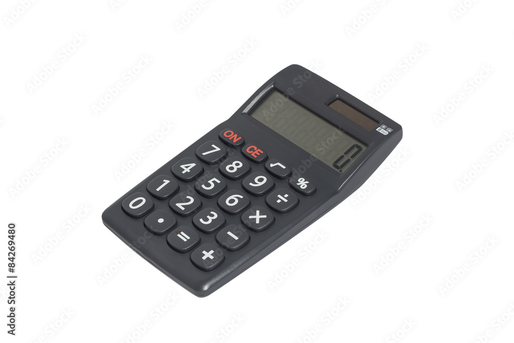 calculator isolated on white background calculator isolated on white background