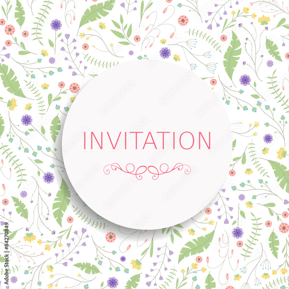 Vector Illustration of a Floral Design Vector Illustration of a Floral Design