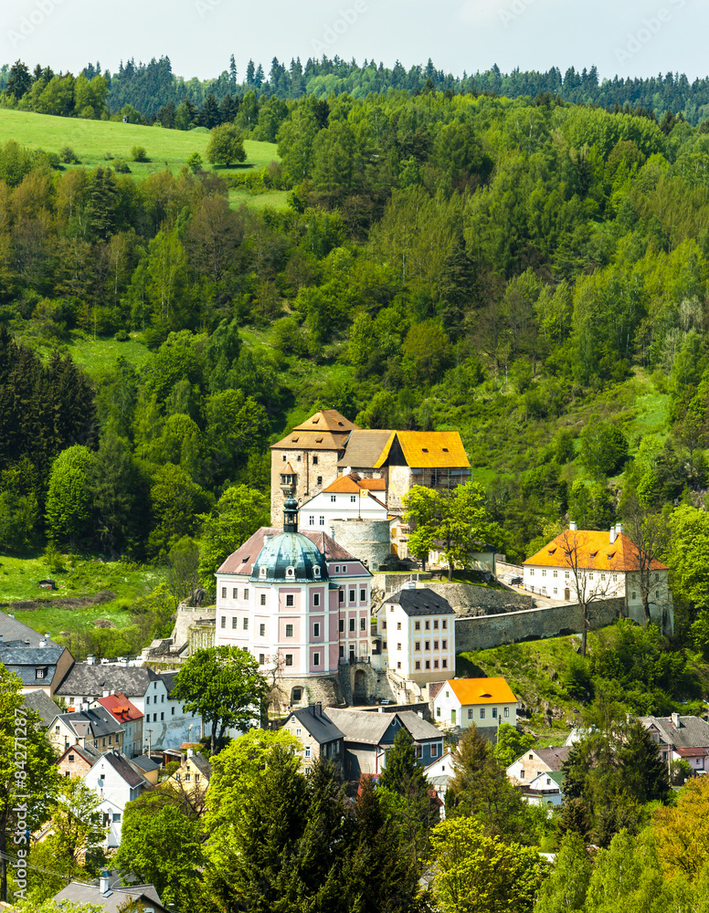 castle and palace of Becov nad Teplou, Czech Republic castle and palace of Becov nad Teplou, Czech Republic