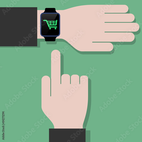shopping reminder on smart watch