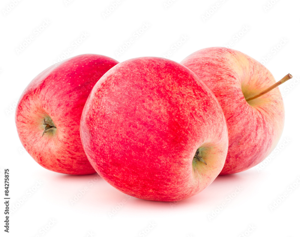 Red apple isolated on white background cutout Red apple isolated on white background cutout