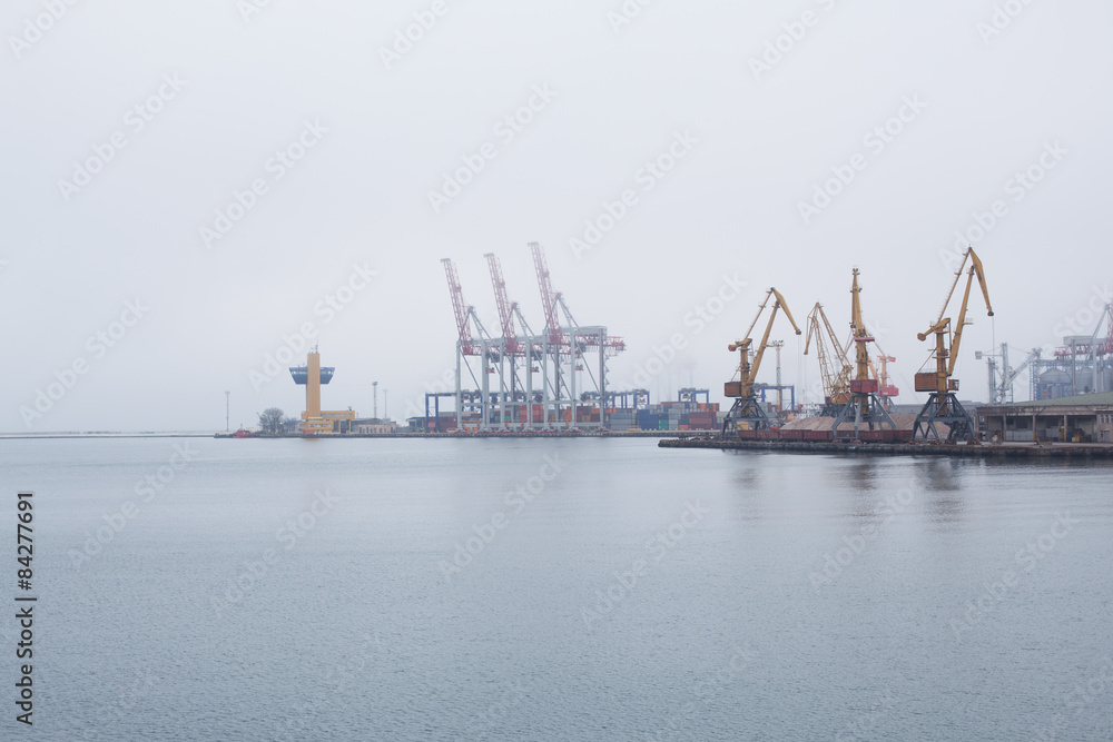 Cargo cranes, Odessa sea port