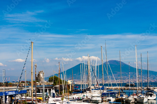 NAPLES, ITALY - SEPTEMBER 07: The Port of Naples being one of th
