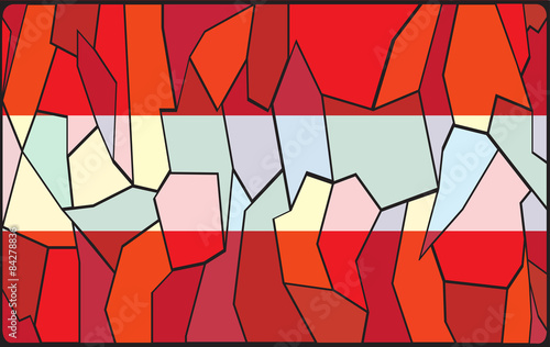 Austrian Stained Glass Window