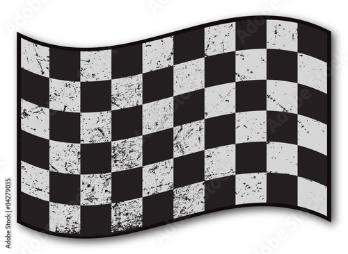 Checkered Flag Grunged