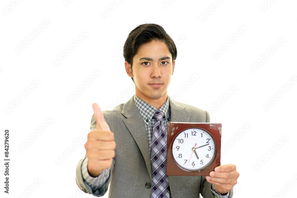 笑顔のビジネスマン