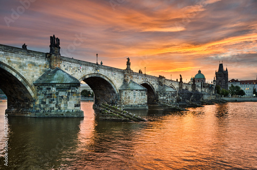 Charles Bridge in Prague, Czech Republic