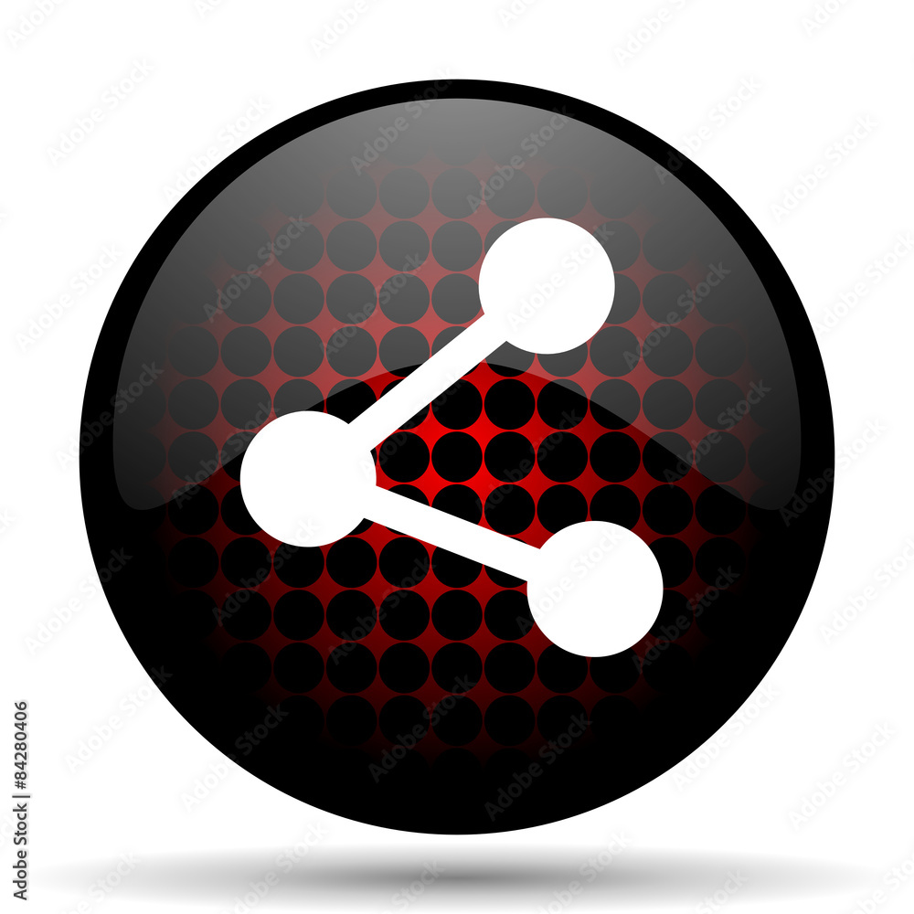 share red glossy web icon share red glossy web icon