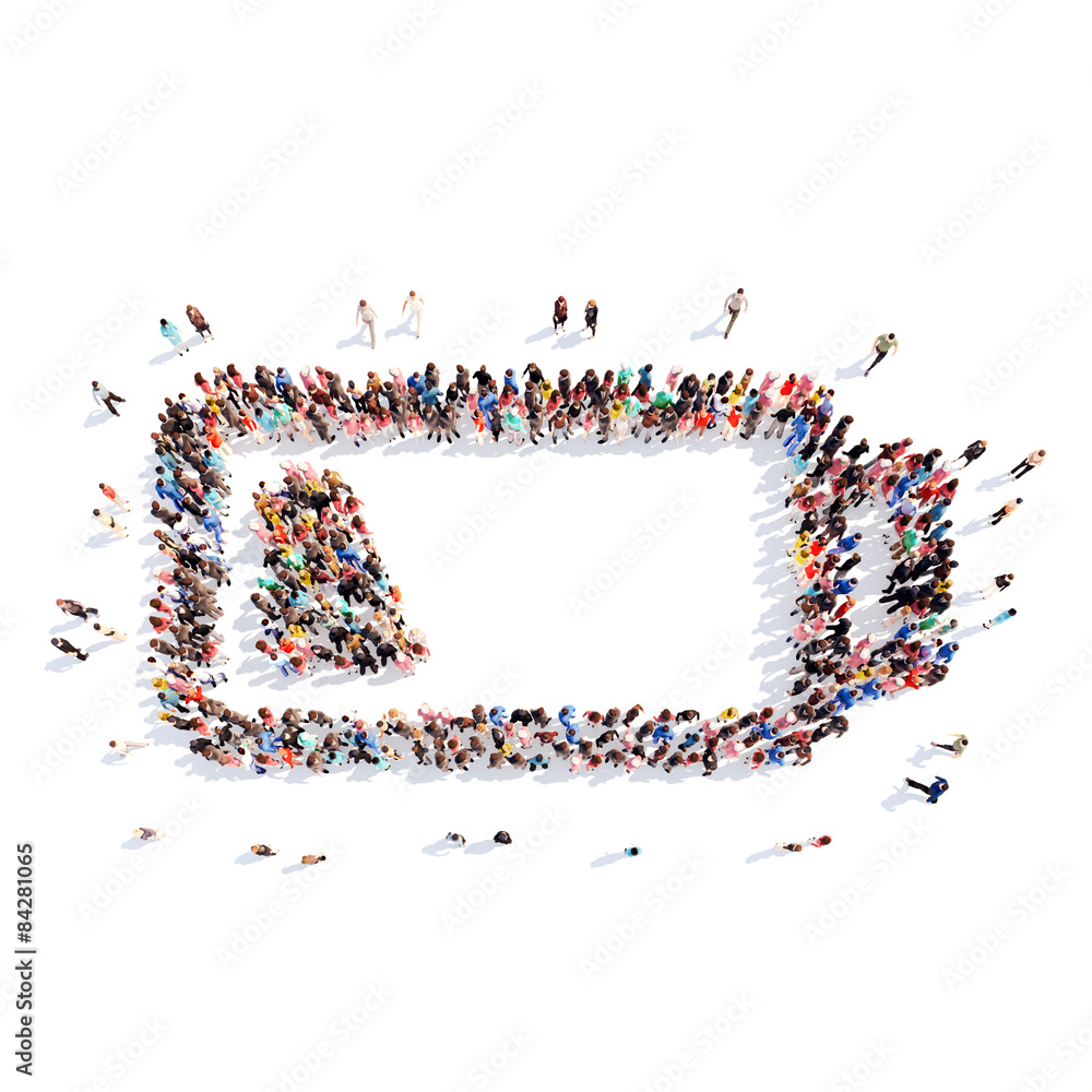 people in the shape of battery charge. people in the shape of battery charge.