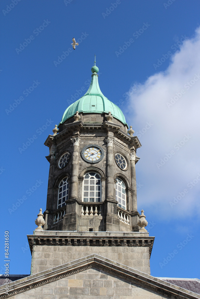 Clocks Dome of Dublin Castle, Ireland