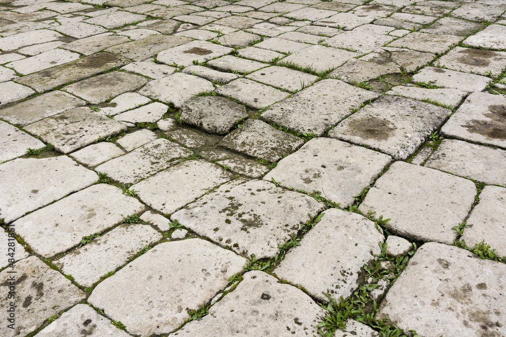 Grey stone paving texture