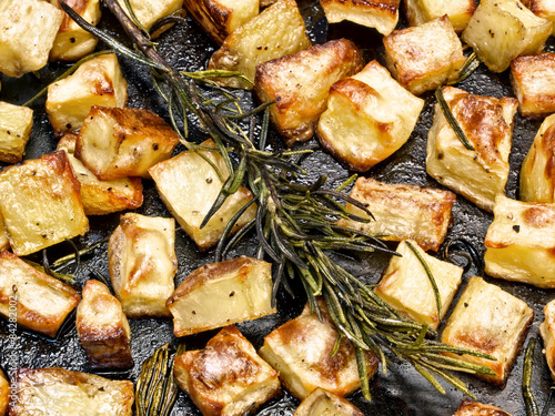 rustic rosemary roasted potato