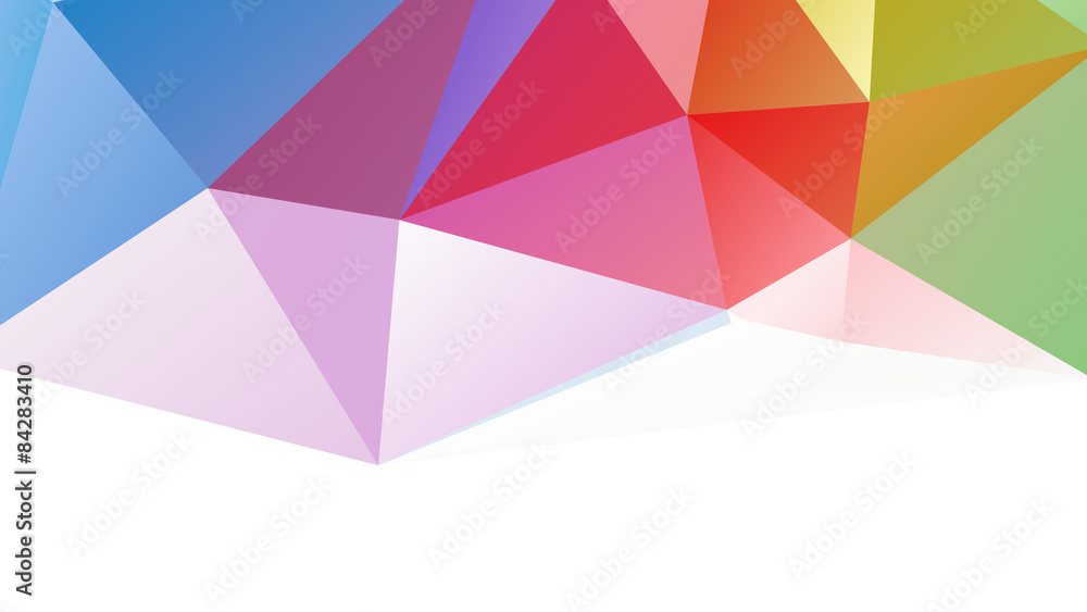 Polygon Colorful in White Background Polygon Colorful in White Background