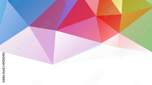 Polygon Colorful in White Background