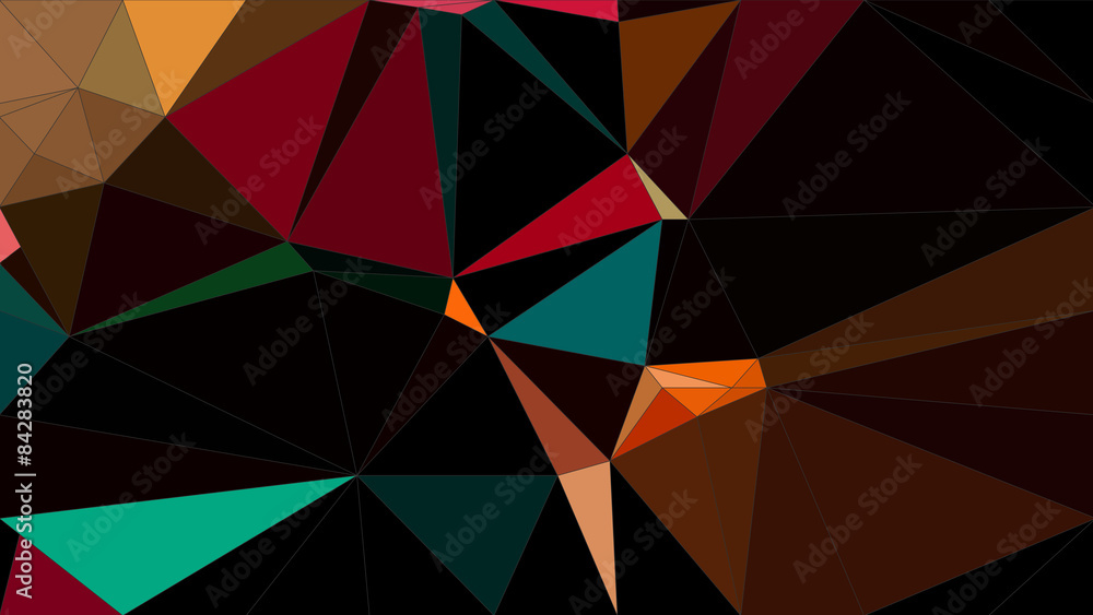 Fototapeta premium Abstract geometric polygon pattern with triangle parametric shape