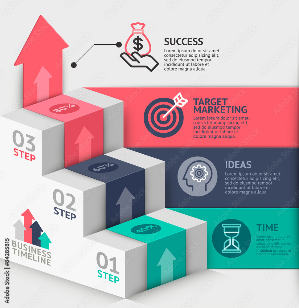 3d business staircase diagram template. 3d business staircase diagram template.