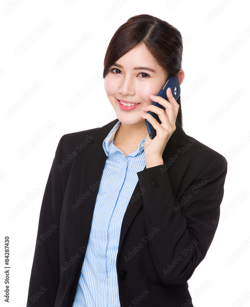Businesswoman talk to cellphone