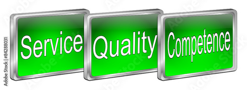 Service Quality Competence Button