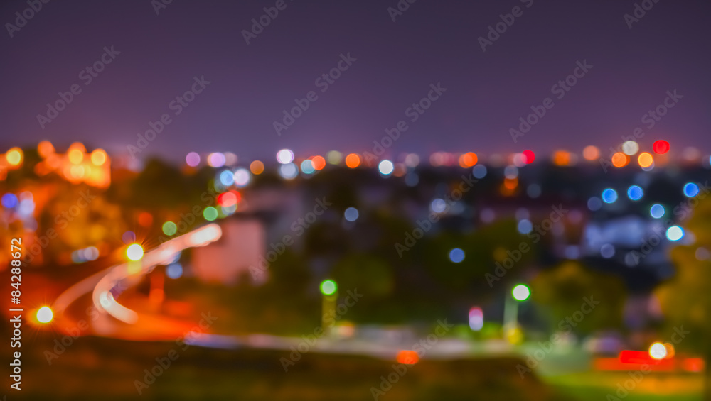 Naklejka premium blur image of street