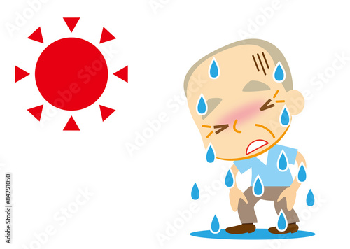 大汗　おじいさん