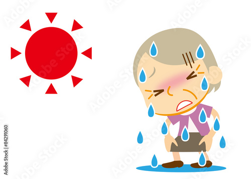 大汗　おばあさん