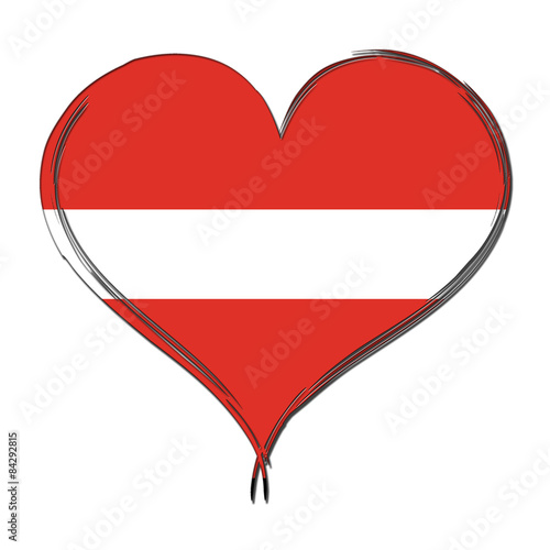 Free Download Latvia 3D heart shaped flag - GFXLoad