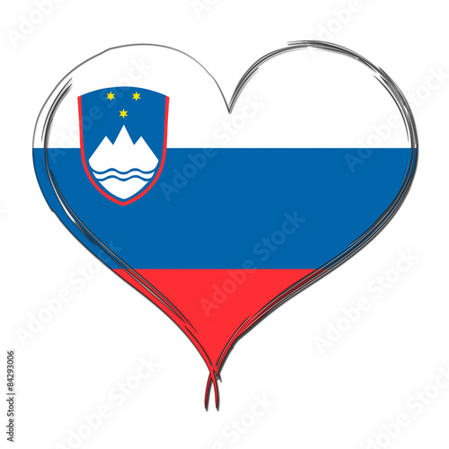 Slovenia 3D heart shaped flag Free Download Slovenia 3D heart shaped flag - GFXLoad
