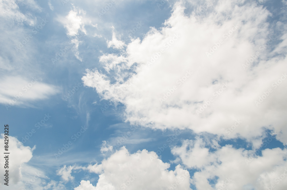 Obraz premium blue sky background with clouds