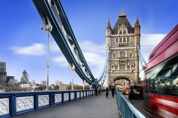 Wandcirkels Londen Tower Bridge in Londense binnenstad  © beatrice prève