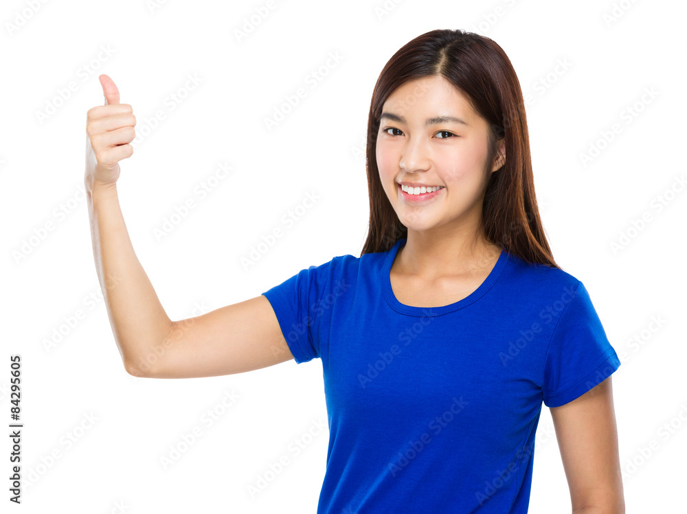 Woman with thumb up Woman with thumb up