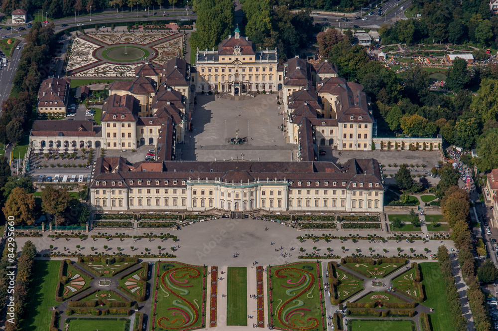 Luftbild Schloss Ludwigsburg