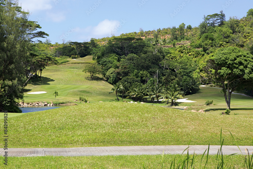 Beautiful golf course at the Constance Lemuria Resort. Beautiful golf course at the Constance Lemuria Resort.
