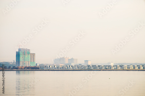 Building up along Johor Straits Bank