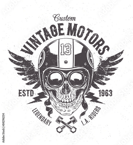 Rider Skull Print