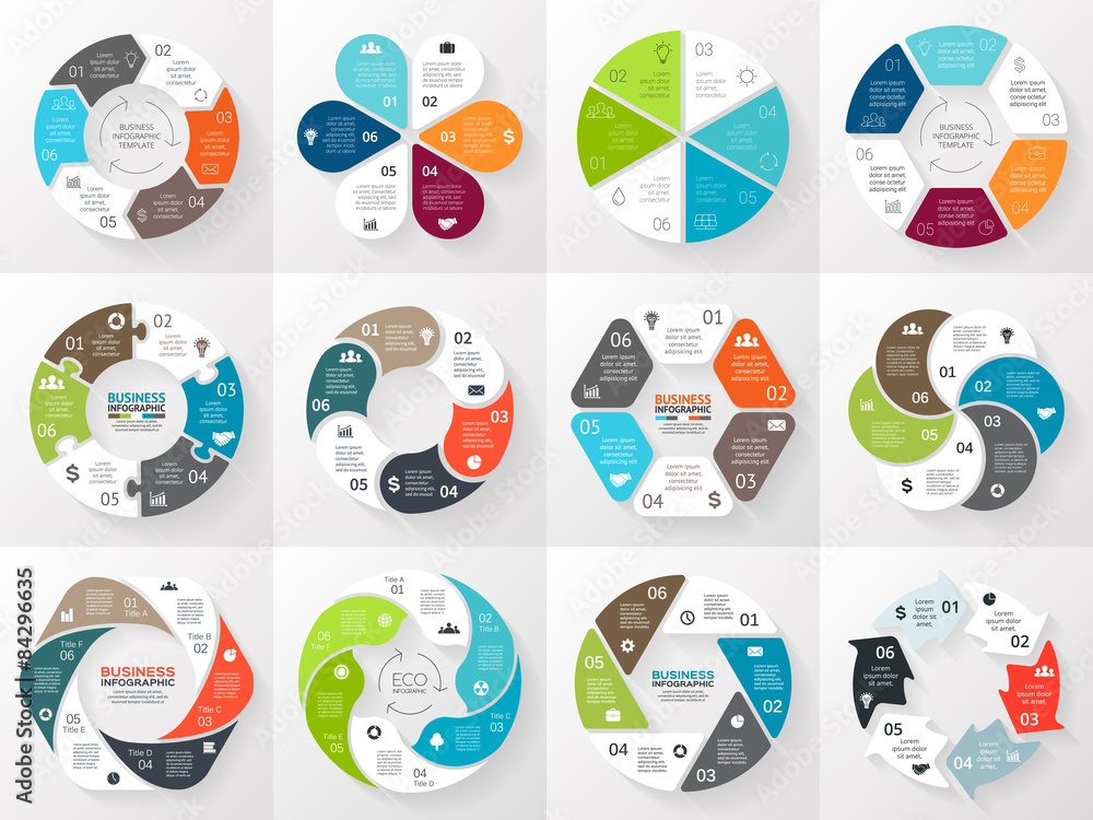 Vector circle arrows infographic. Template for cycle diagram Stock ...