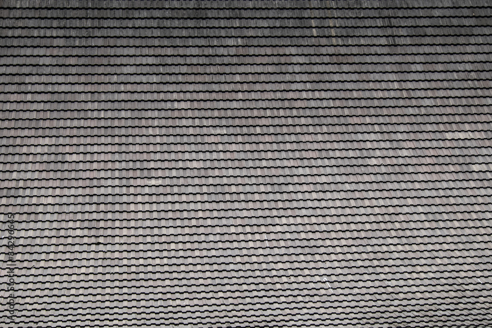 Black tiled roof for background usage Black tiled roof for background usage