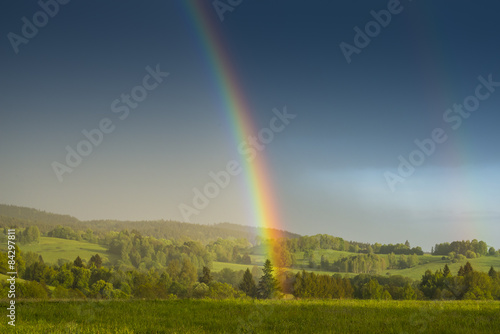 rainbow after storm