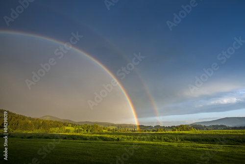 rainbow after storm