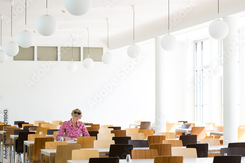 Obraz na płótnie Frau im Studium