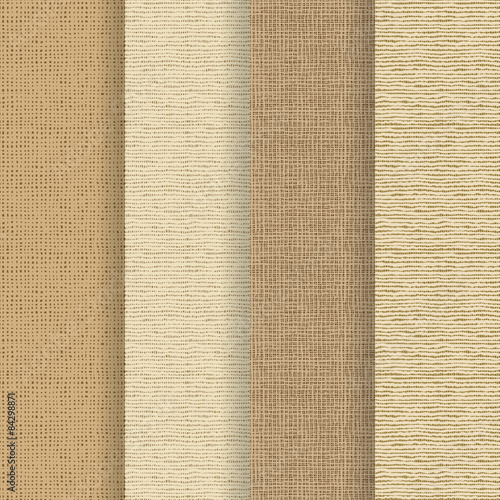 Set of 4 seamless textures - rough fabric