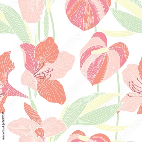 Tapety Kwiatowy wzór