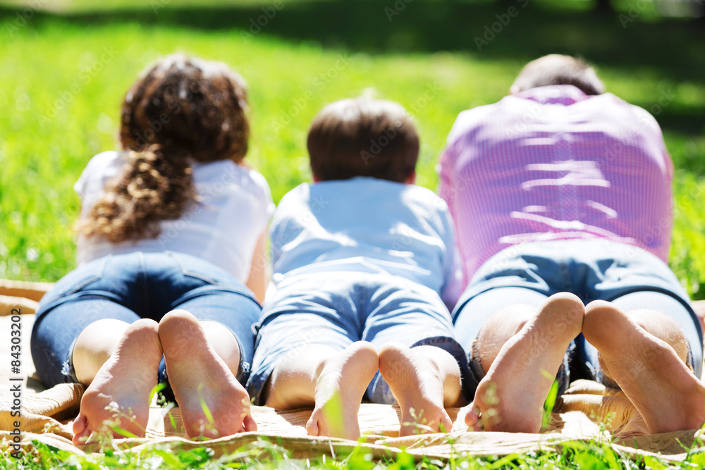 Fototapeta premium Picnic in garden