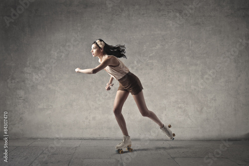 Girl skating