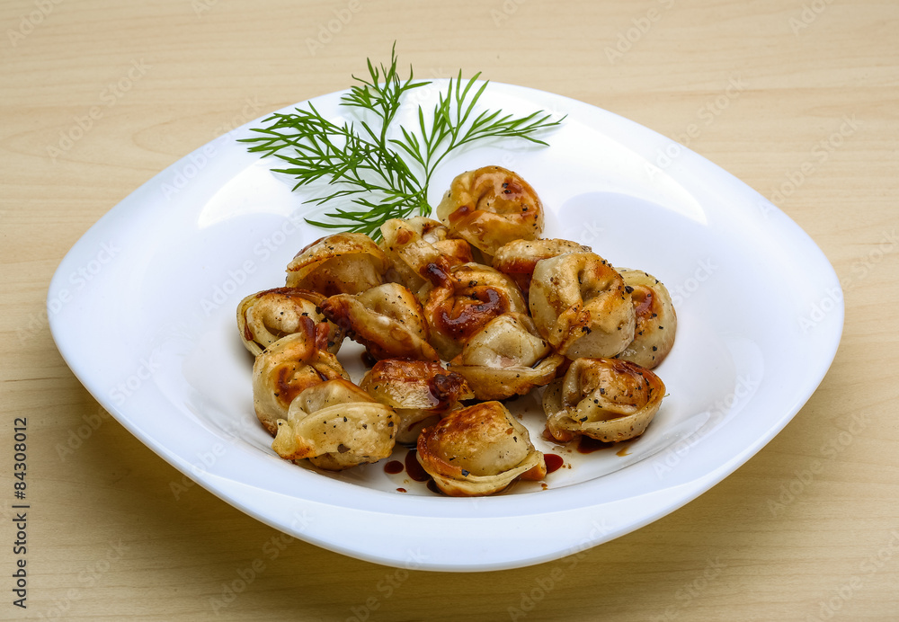 Fried russian dumplings