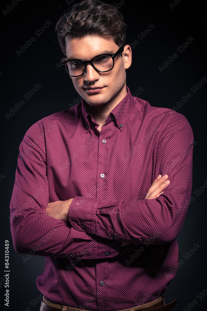 young attractive man smiling at the camera young attractive man smiling at the camera